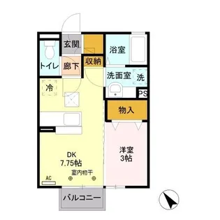 ブラウン シャトー F【1階】の間取り