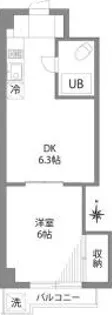 グランヒルズ西新宿【3階】の間取り