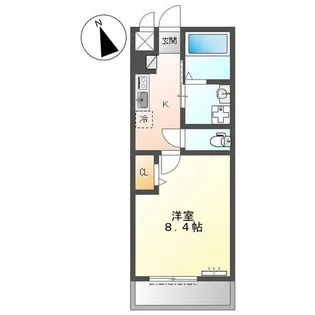 ヴィーヴル(vivre)【1階】の間取り