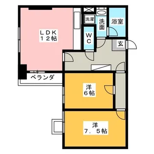 エシール白川【10階】の間取り