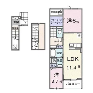 Hi-Rosetta C【3階】の間取り