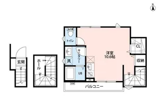 ラミアールコート東府中【3階】の間取り