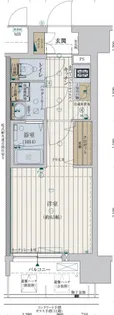 ファーストフィオーレ難波クレシア【8階】の間取り