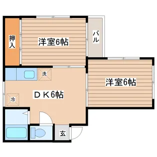 シャンテ水の森【2階】の間取り