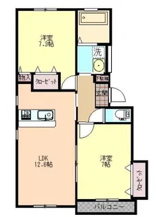 ホームユニバース長町【2階】の間取り