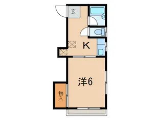 ルポ-ゼ坂井【1階】の間取り