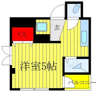 ボルベール東十条【4階】の間取り