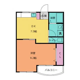 ダイムコーポ大池II【2階】の間取り