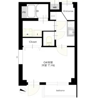 b CASA K.Higashijujo【4階】の間取り