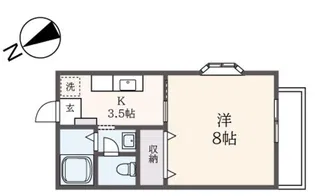 クレストハウスA棟【1階】の間取り