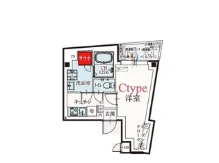 b´CASA駒沢大学【3階】の間取り
