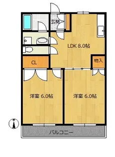 ソラリス西新井【2階】の間取り