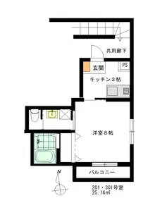 クレイブ川口【3階】の間取り