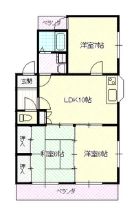 高知県高知市高須新町2【マンション】の間取り