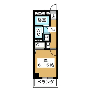 シャンボール石川【3階】の間取り