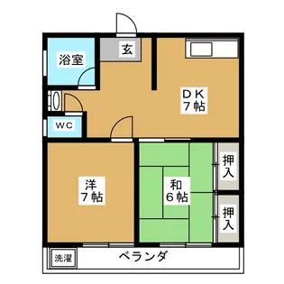 サンホワイトマンション【2階】の間取り