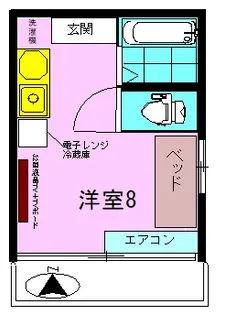 メゾンドエステー【2階】の間取り