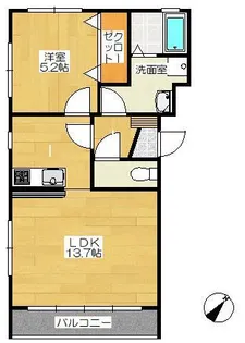 グランドリーRII【2階】の間取り