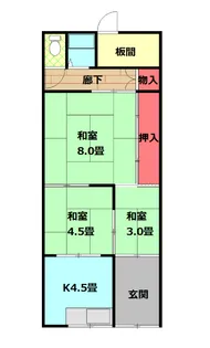 大阪府門真市寿町【一戸建】の間取り
