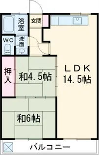 竹味マンション【6階】の間取り