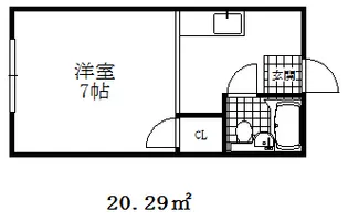 ルシエール平野B棟【1階】の間取り