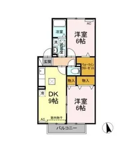 ノースステラ B【1階】の間取り