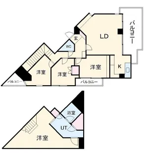 Ns21やごと【1階】の間取り