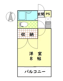 エクセルハイムA【3階】の間取り