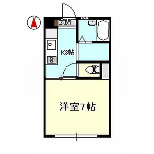 アーバンシティ三島【1階】の間取り