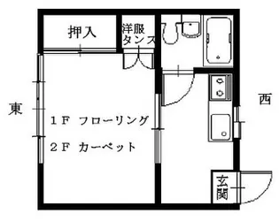 シェモア城東【2階】の間取り