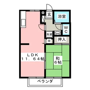 ネオシャトレ【2階】の間取り