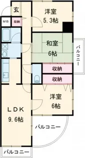 ラフェスタ大塩【4階】の間取り