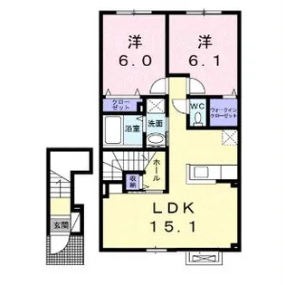 リシェルV【2階】の間取り