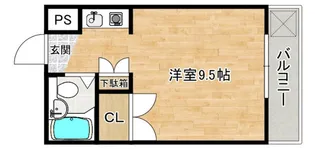 ウエストコート【4階】の間取り