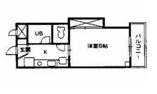 シャインブライト学南【1階】の間取り