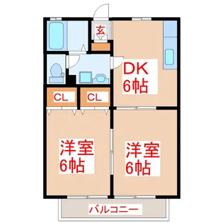 ナチュール清和【2階】の間取り