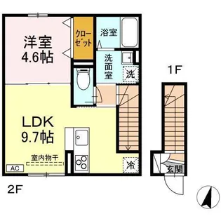 RESUA鍛冶町【1階】の間取り