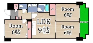 シャトーレイクルイーズ【2階】の間取り