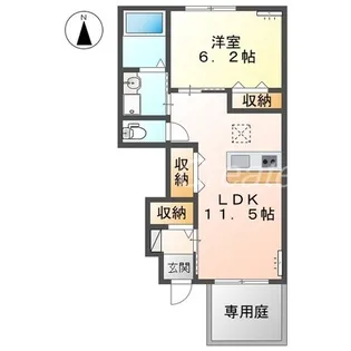 ヴィクトワール【1階】の間取り
