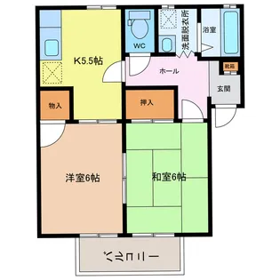 ソエジマハイツ【1階】の間取り