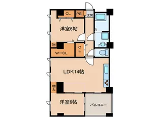 名古庄ビル【4階】の間取り