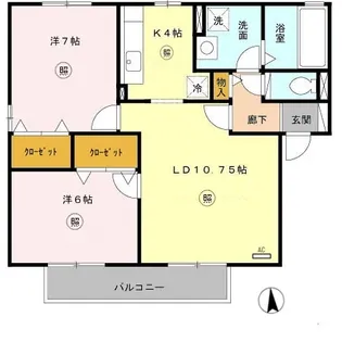 キングスコート【2階】の間取り