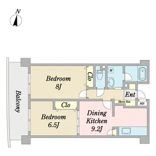 ディアコート篠崎II【2階】の間取り