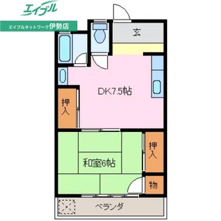 クレアトゥール伊勢志摩【3階】の間取り