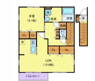 32GATE【2階】の間取り