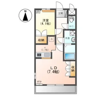 スイートアリッサム【2階】の間取り