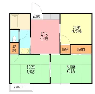 神奈川県小田原市南鴨宮1【アパート】の間取り