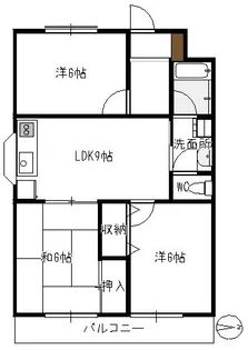 3LDKの間取り画像