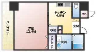 1Kの間取り画像