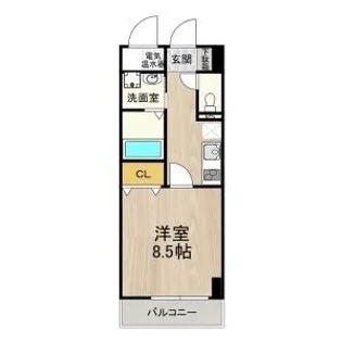 1Kの間取り画像